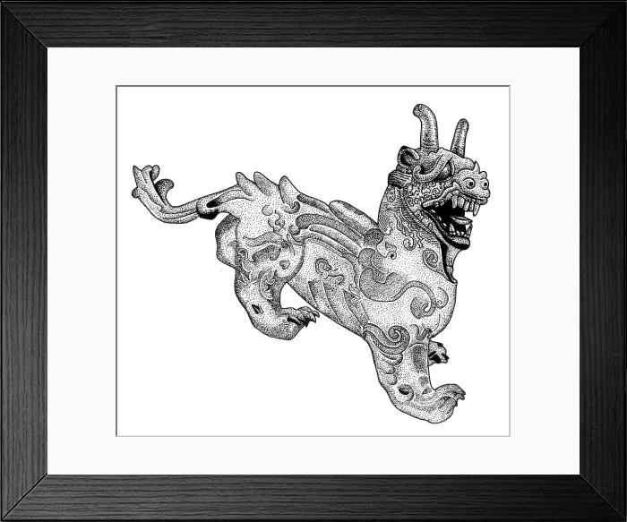 Framed Print : Chimera, Legendary Creature