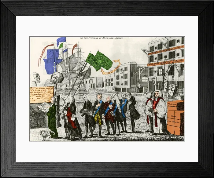 Framed Print : Repeal of the Stamp Act, 1766