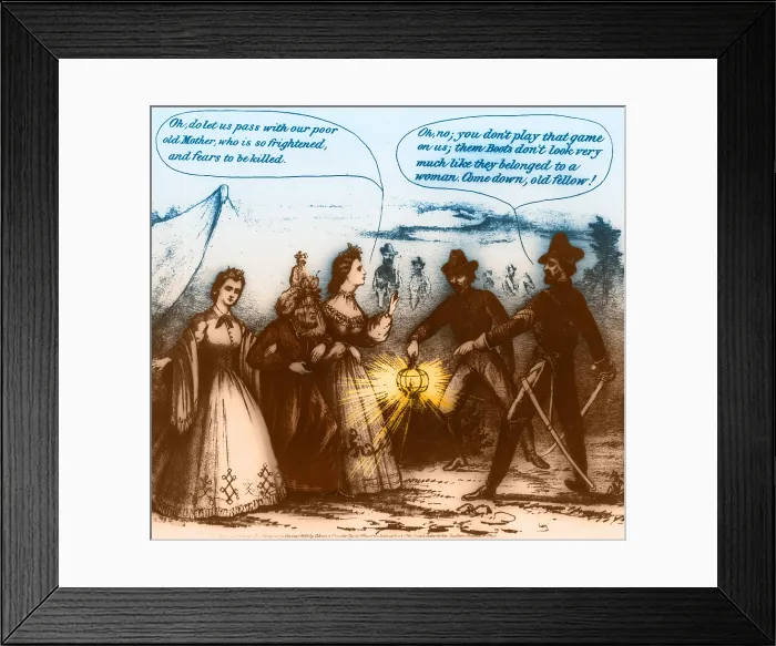 Framed Print : Capture of Jefferson Davis, 1865 Framed Print : Capture of Jefferson Davis, 1865