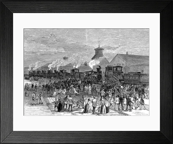 Framed Print : Great Railroad Strike, 1877 Framed Print : Great Railroad Strike, 1877