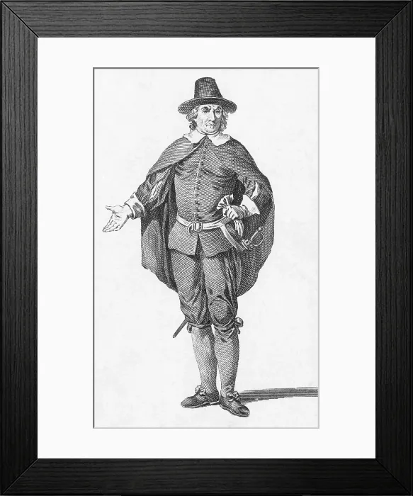 Framed Print : Oliver Cromwell, English Political Leader