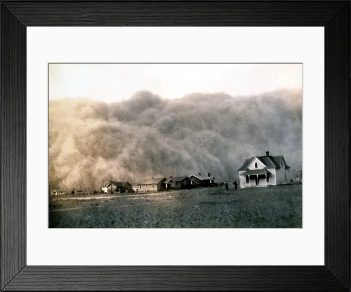 Framed Print : Texas Dust Storm, 1935