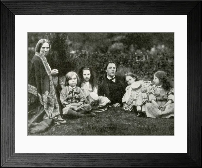 Framed Print : Author of Alice in Wonderland, Lewis Carroll, Mrs. George Macdonald, Children Framed Print : Author of Alice in Wonderland, Lewis Carroll, Mrs. George Macdonald, Children