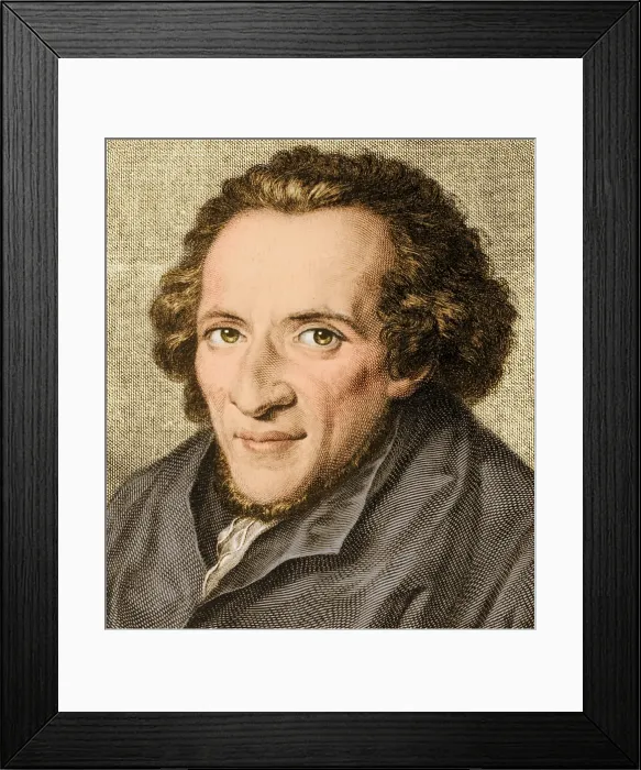 Framed Print : Moses Mendelssohn, German Philosopher