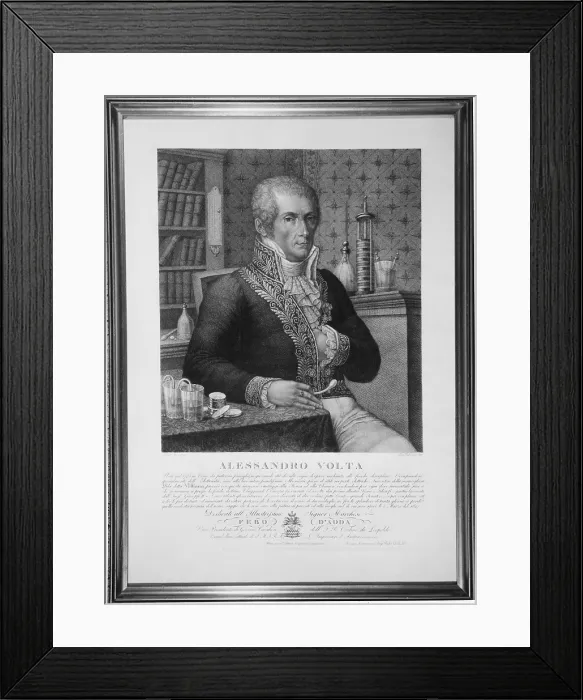 Framed Print : Alessandro Volta, Italian Physicist Framed Print : Alessandro Volta, Italian Physicist