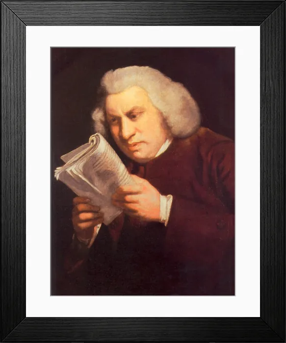 Framed Print : Samuel Johnson, English Author Framed Print : Samuel Johnson, English Author