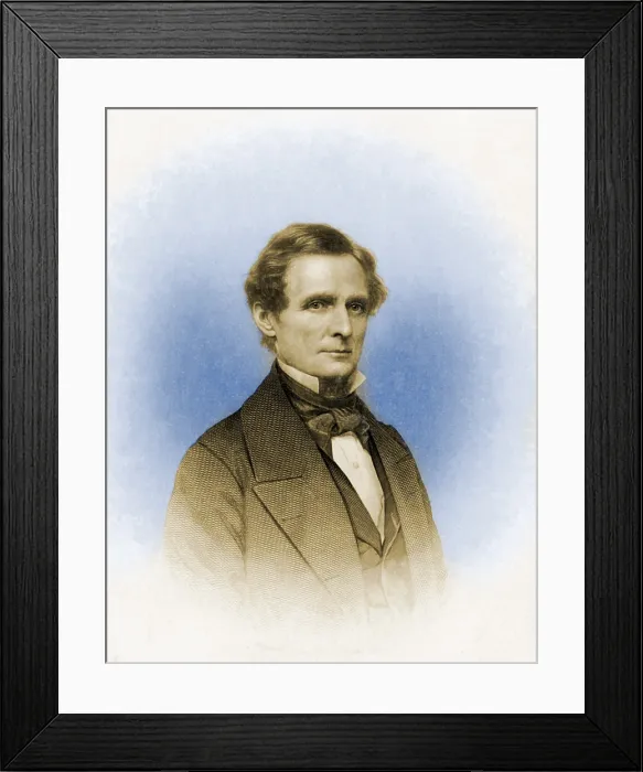 Framed Print : Jefferson Davis, President of the Confederacy Framed Print : Jefferson Davis, President of the Confederacy
