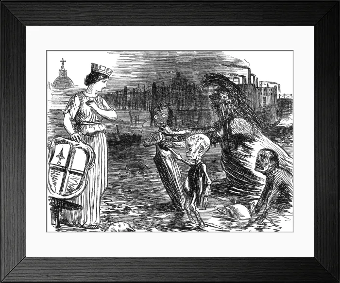 Framed Print : The Great Stink, 1858 Framed Print : The Great Stink, 1858