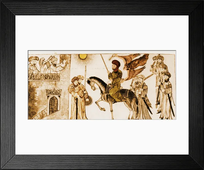 Framed Print : Banu Nadir Surrendering to Muhammad