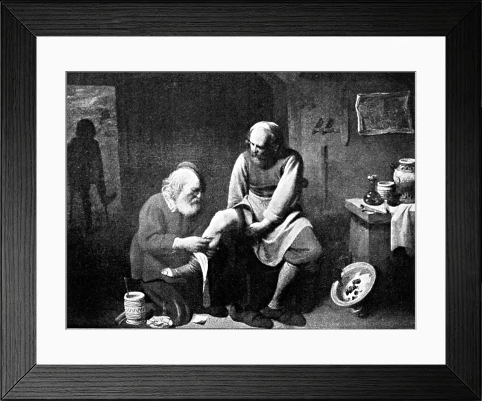 Framed Print : Barber-Surgeon, Bloodletting Framed Print : Barber-Surgeon, Bloodletting