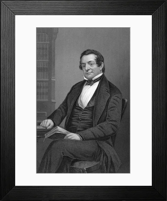 Framed Print : Washington Irving, American Author Framed Print : Washington Irving, American Author