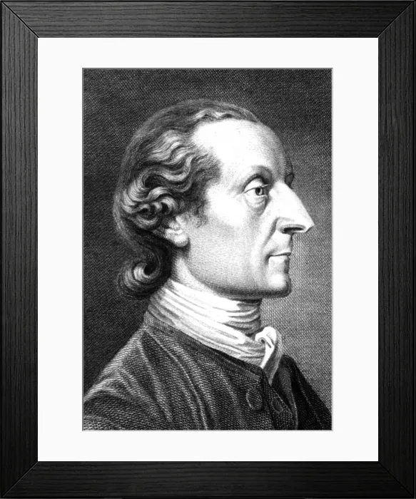 Framed Print : Johann Kaspar Lavater, Swiss Physiognomist and Poet Framed Print : Johann Kaspar Lavater, Swiss Physiognomist and Poet