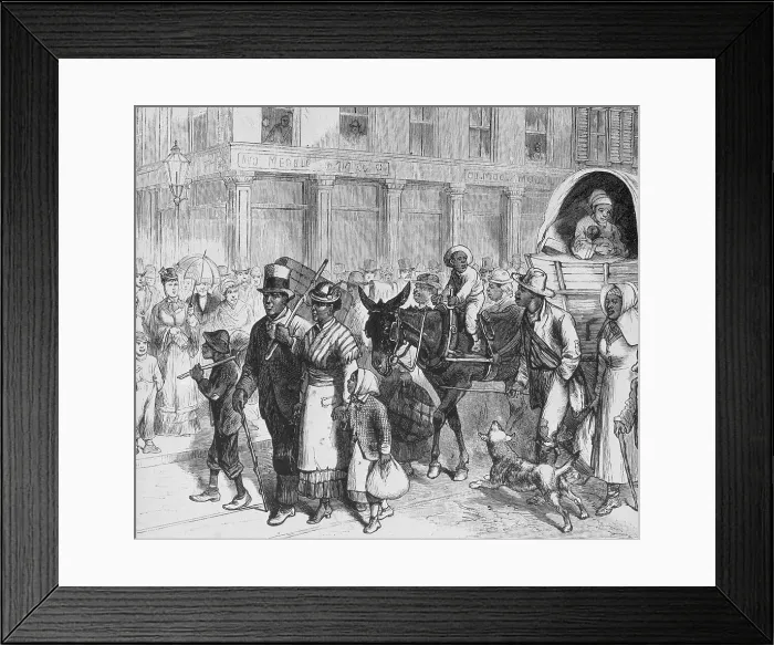 Framed Print : Liberated Slaves, Contraband Framed Print : Liberated Slaves, Contraband