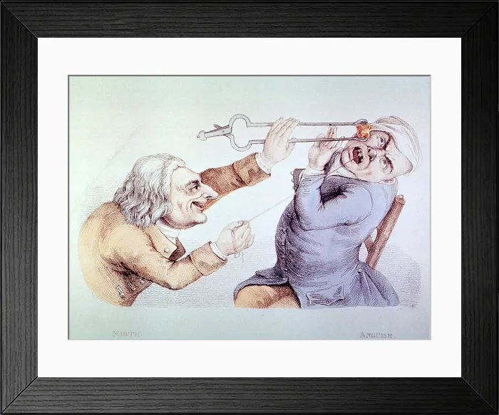 Framed Print : Dentistry, Tooth Extraction, 1810 Framed Print : Dentistry, Tooth Extraction, 1810