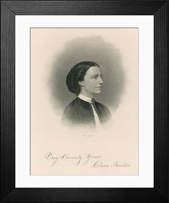 Framed Print : Clara Barton, American Humanitarian Framed Print : Clara Barton, American Humanitarian