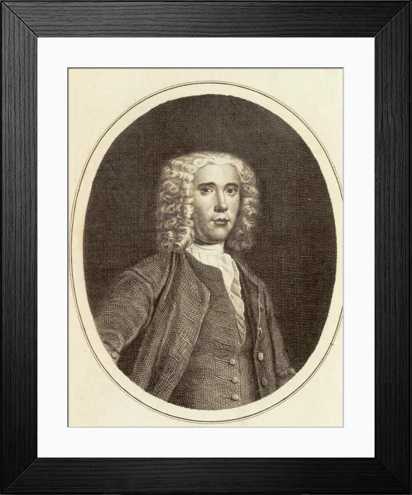 Framed Print : Benjamin Martin, English Inventor