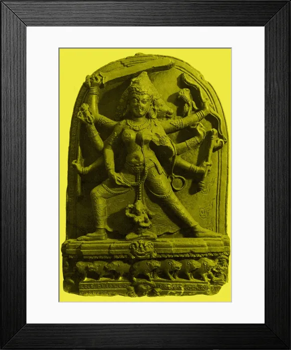 Framed Print : Marcici, Buddhist Dawn goddess with three grimacing faces Framed Print : Marcici, Buddhist Dawn goddess with three grimacing faces