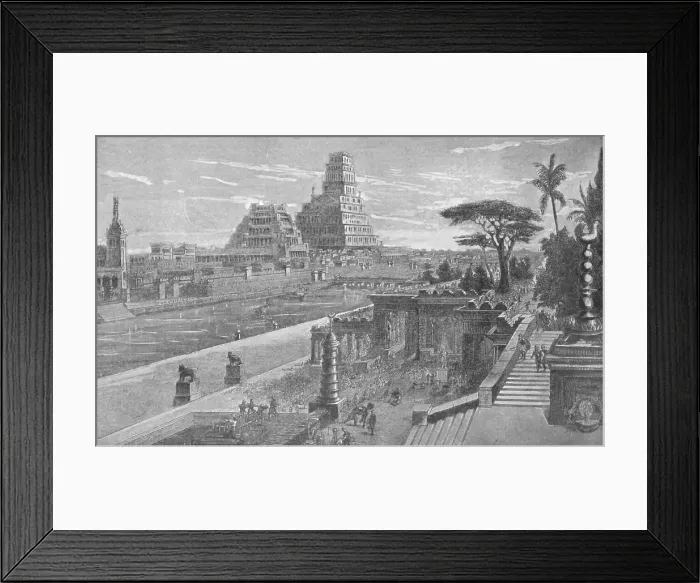Framed Print : Babylon. The metropolis of the ancient civilised asiatic world Framed Print : Babylon. The metropolis of the ancient civilised asiatic world