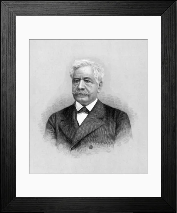 Framed Print : Ferdinand de Lesseps, French Enginner Framed Print : Ferdinand de Lesseps, French Enginner