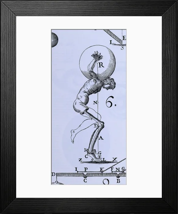 Framed Print : Human Body Lifting Framed Print : Human Body Lifting