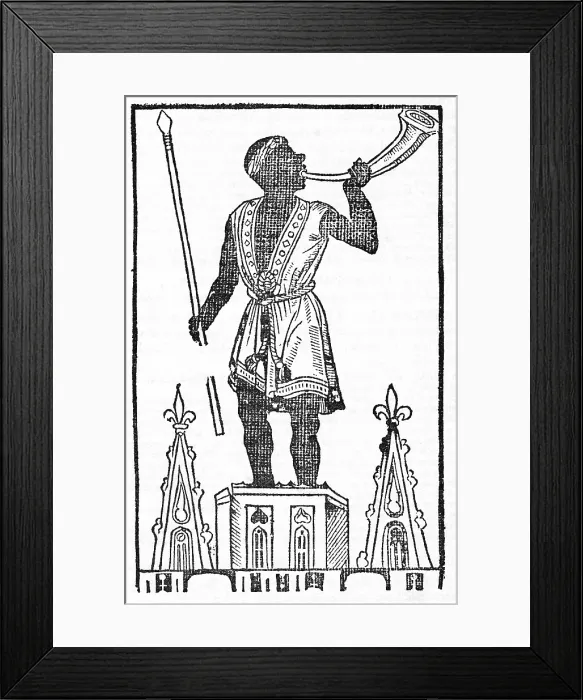 Framed Print : Bradwardinian Woodcut Framed Print : Bradwardinian Woodcut