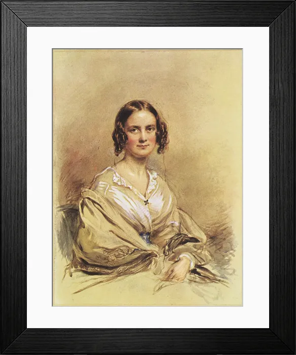 Framed Print : Emma Wedgwood, Mrs. Charles Darwin Framed Print : Emma Wedgwood, Mrs. Charles Darwin