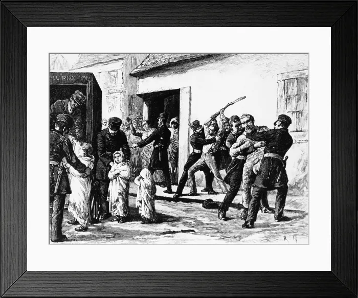 Framed Print : Children with Smallpox Taken for Quarantine Framed Print : Children with Smallpox Taken for Quarantine