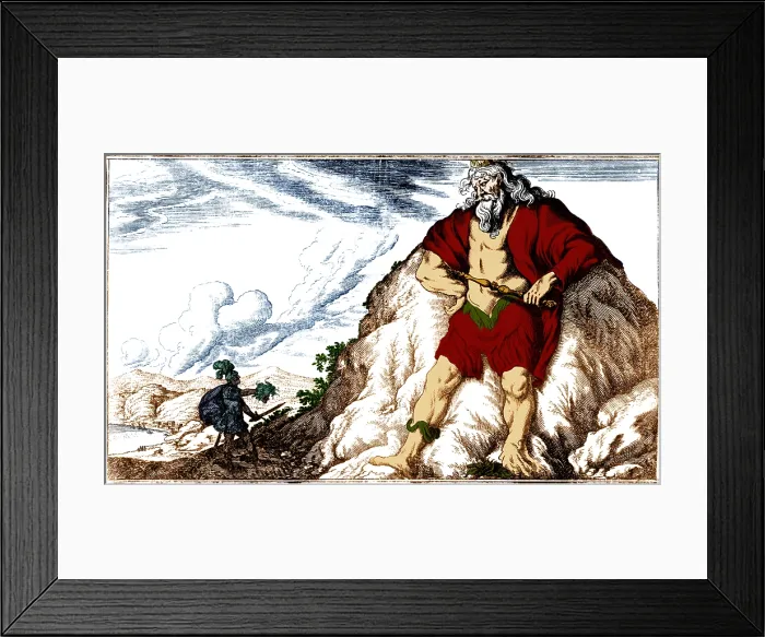 Framed Print : Atlas and Perseus, Greek Mythology