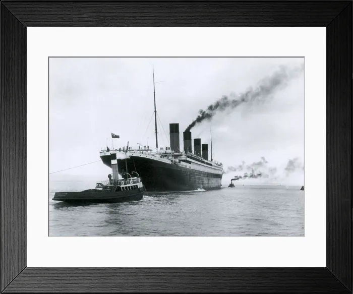 Framed Print : RMS Titanic Ready for Passengers, 1911