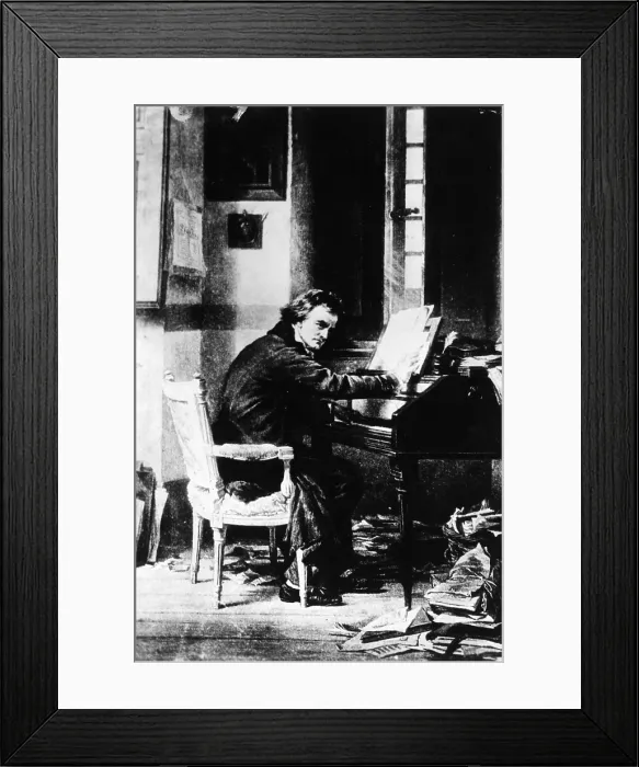 Framed Print : Ludwig van Beethoven, German Composer Framed Print : Ludwig van Beethoven, German Composer