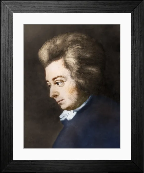 Framed Print : Wolfgang Amadeus Mozart, Austrian Composer Framed Print : Wolfgang Amadeus Mozart, Austrian Composer