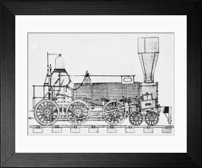 Framed Print : 19th Century Locomotive Framed Print : 19th Century Locomotive