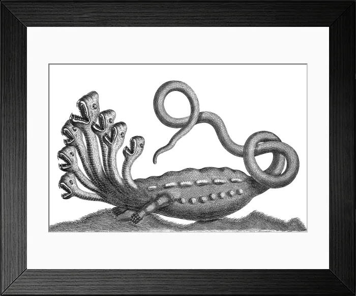 Framed Print : Hydra, Legendary Creature Framed Print : Hydra, Legendary Creature