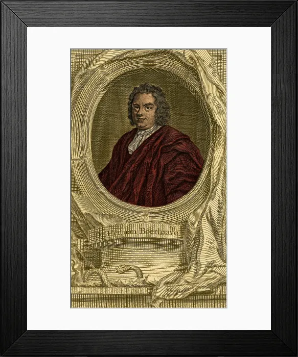 Framed Print : Herman Boerhaave, Dutch Chemist and Physician Framed Print : Herman Boerhaave, Dutch Chemist and Physician