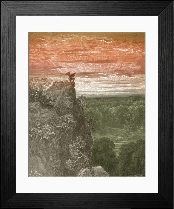 Framed Print : Satan by Gustave Dore Framed Print : Satan by Gustave Dore