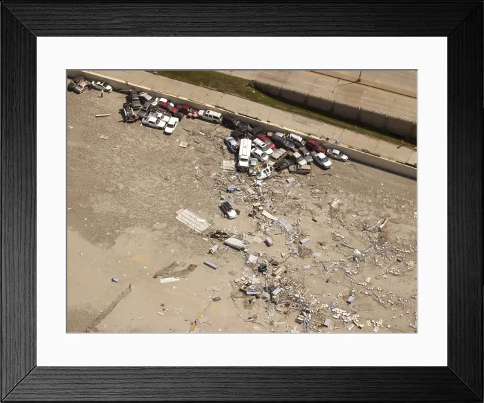 Framed Print : Hurricane Katrina Damage Framed Print : Hurricane Katrina Damage