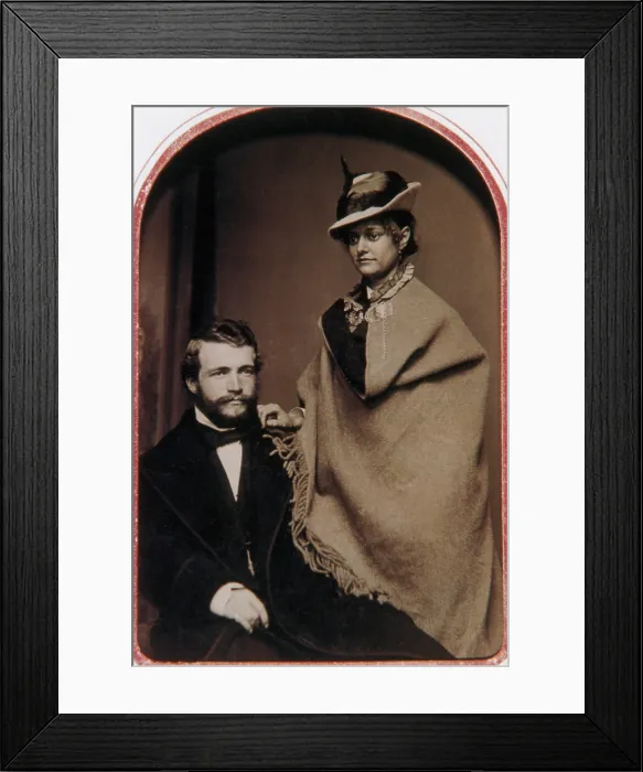 Framed Print : David Todd and Mabel Loomis, 1870s Framed Print : David Todd and Mabel Loomis, 1870s