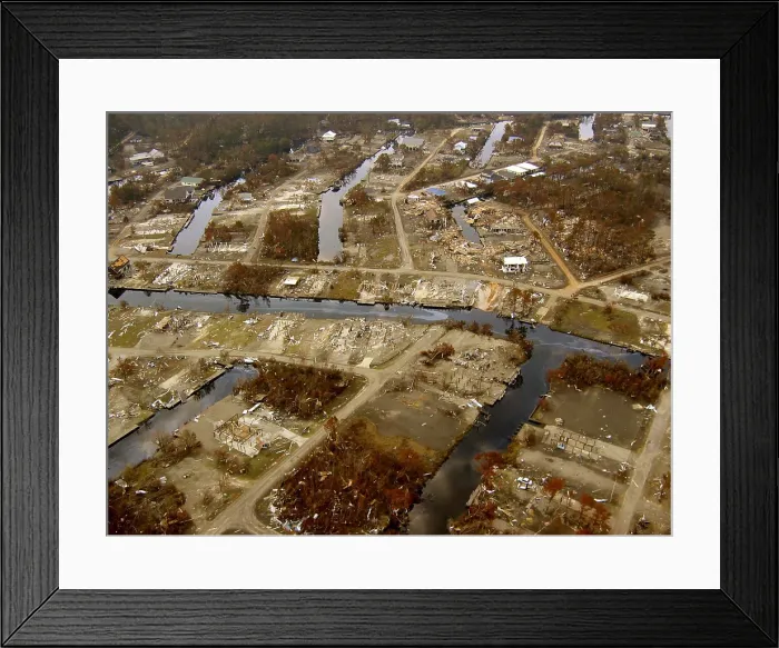 Framed Print : Hurrican Katrina Damage Framed Print : Hurrican Katrina Damage