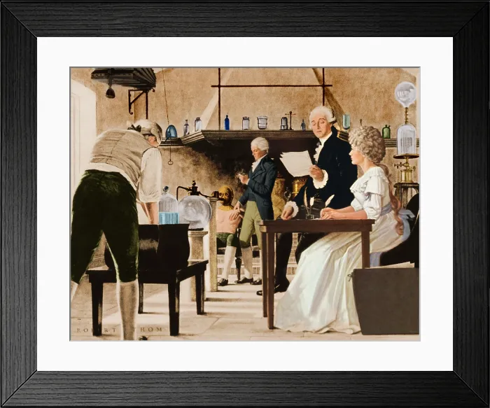 Framed Print : Lavoisier Chemistry Laboratory, 18th Century Framed Print : Lavoisier Chemistry Laboratory, 18th Century