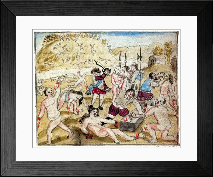 Framed Print : Spanish Persecution, 16th Century Framed Print : Spanish Persecution, 16th Century