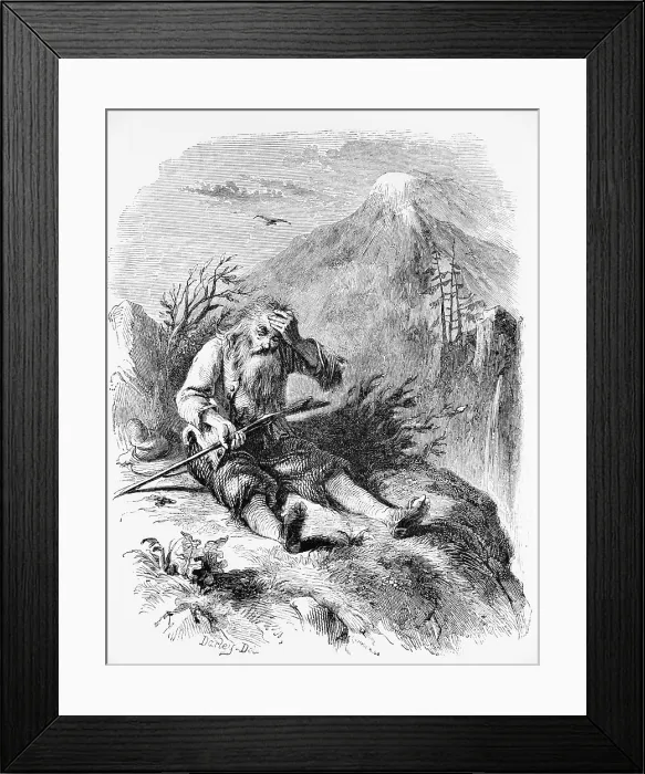 Framed Print : Washington Irving, Rip van Winkle
