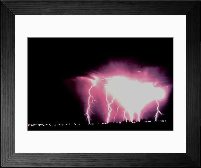 Framed Print : Cloud-To-Ground Lightning Framed Print : Cloud-To-Ground Lightning