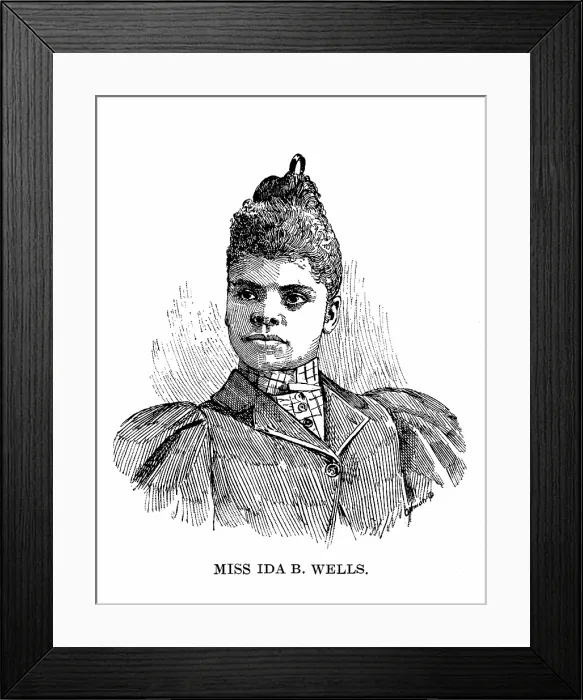 Framed Print : Ida B. Wells, American Journalist Framed Print : Ida B. Wells, American Journalist