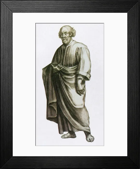 Framed Print : Epicurus, Ancient Greek Philosopher