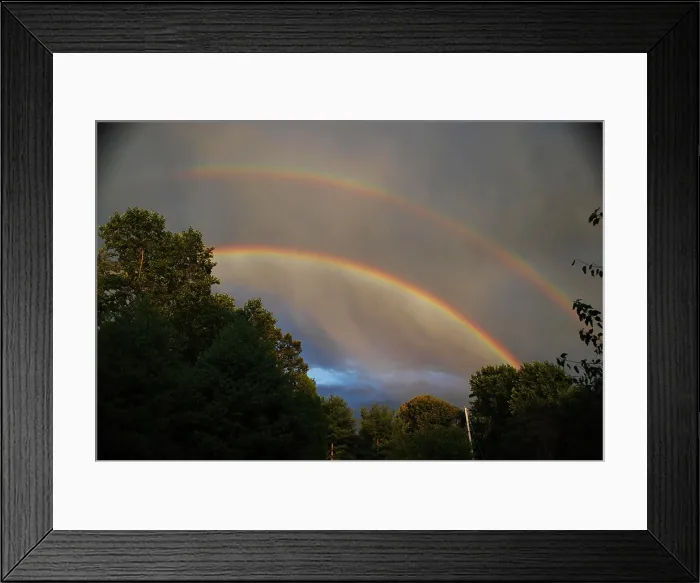 Framed Print : Double Rainbow Framed Print : Double Rainbow