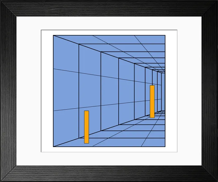 Framed Print : Optical Illusion. Perception, Illustration