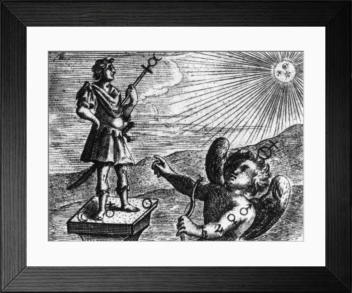 Framed Print : Alchemy Illustration Framed Print : Alchemy Illustration