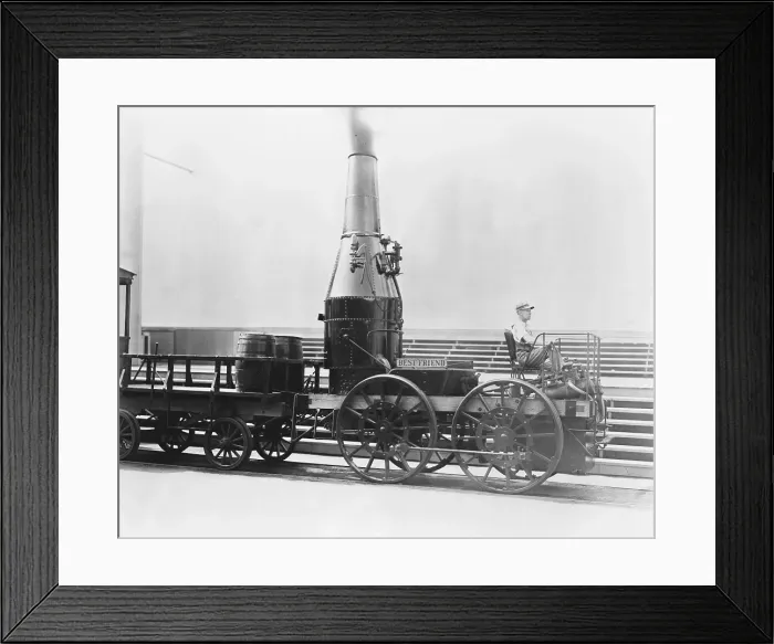 Framed Print : 19th Century Locomotive Framed Print : 19th Century Locomotive