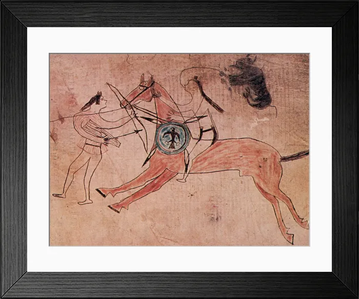 Framed Print : Young Sitting Bull Wins First Battle Honors, 1845 Framed Print : Young Sitting Bull Wins First Battle Honors, 1845