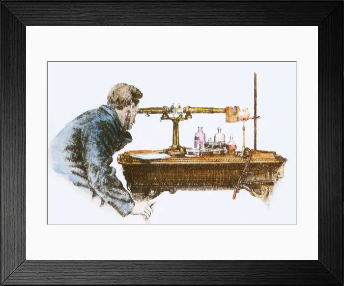 Framed Print : Robert Bunsen, German Chemist Framed Print : Robert Bunsen, German Chemist